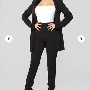 Fashion Nova Black Pantsuit